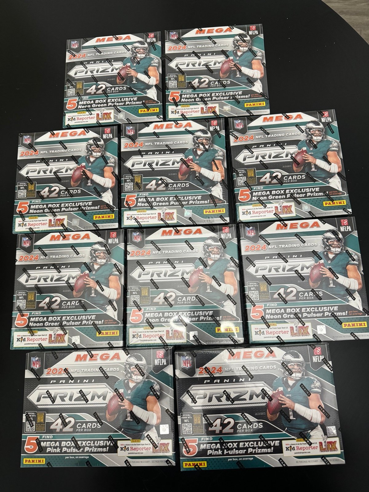 Lot of 10 2024 NFL Panini Prizm Mega Box SEALED!