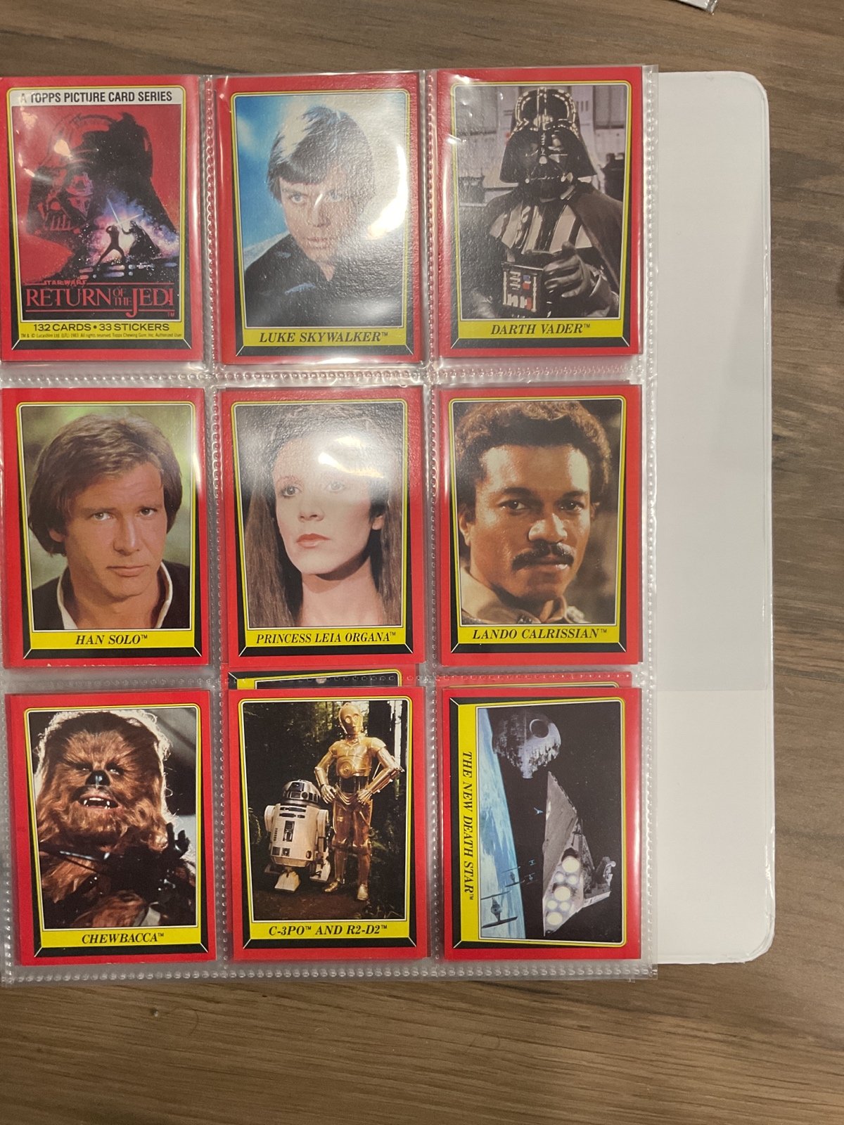 Return of the Jedi Trading Card set