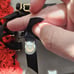NWT Cacique Lane Bryant 18 20 Garter Belt Red Black Lace Bows Hook Eye Lingerie
