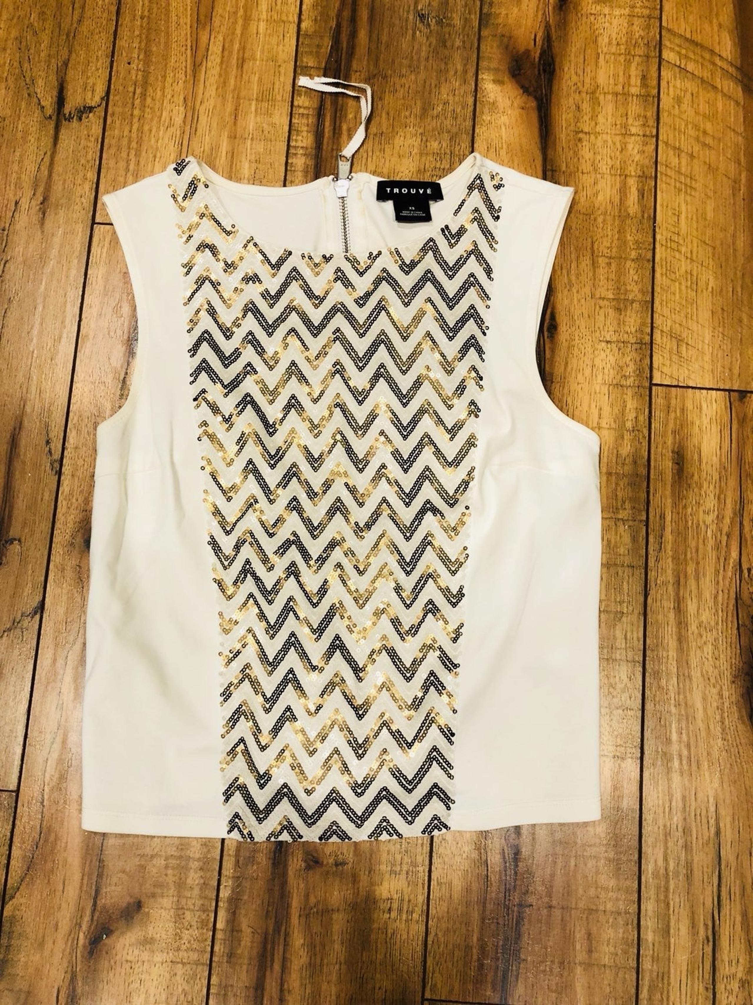 Sequined Crop Tank S - Trouve