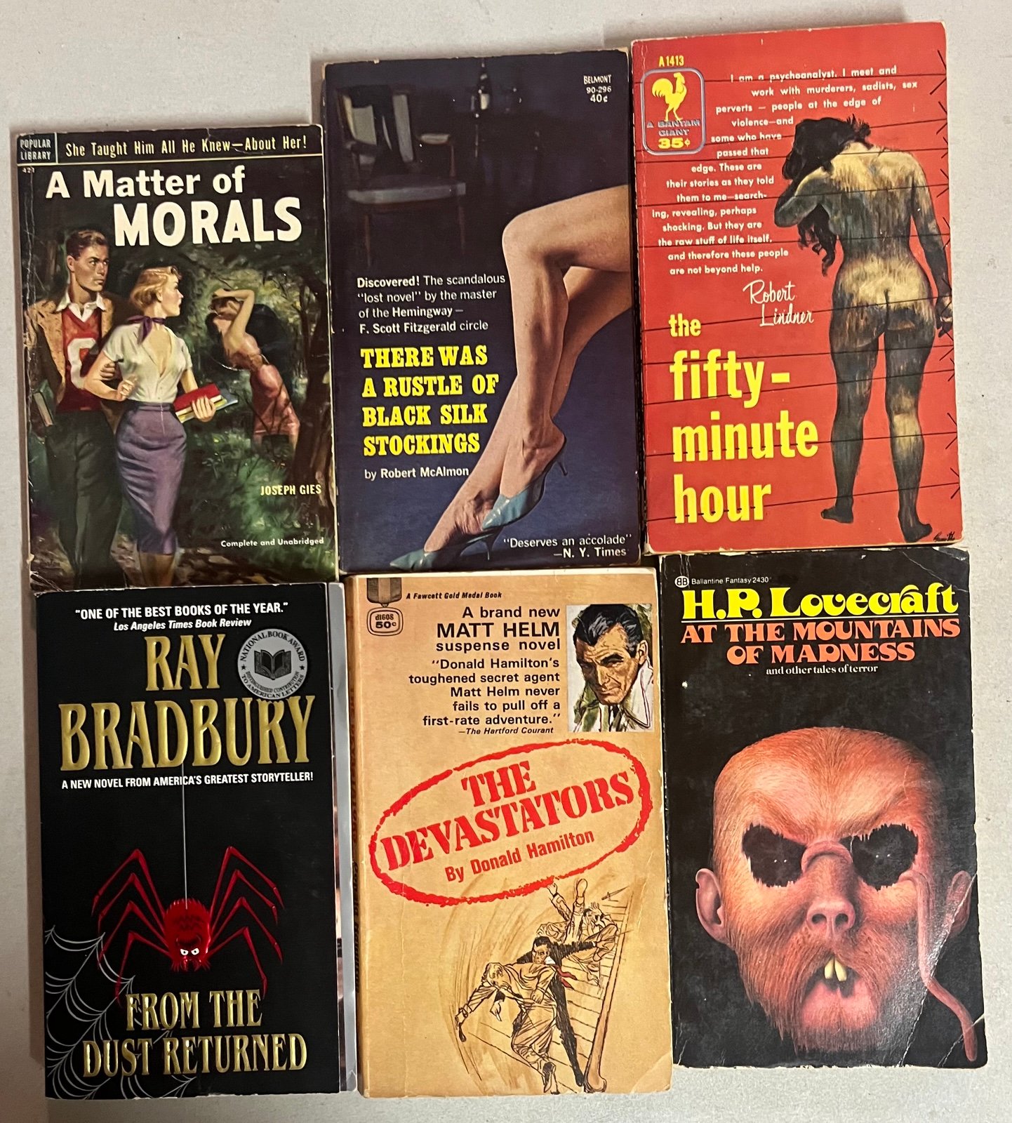 Vintage Paperback Books Lot #2 Mystery Adult Theme Crime Horror Suspense