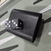 Backgammon Set Game Silver Carry Case 14x9 Sage Green Board Folding Complete