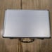 Backgammon Set Game Silver Carry Case 14x9 Sage Green Board Folding Complete