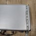 Backgammon Set Game Silver Carry Case 14x9 Sage Green Board Folding Complete