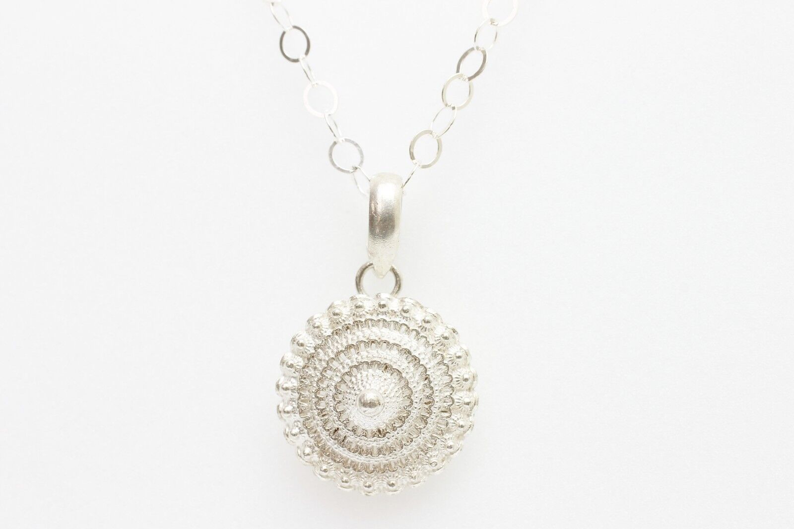 Sterling Silver Princess Pendant Handmade from LAOS USA Seller #B1
