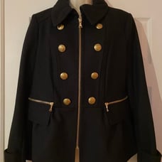 womens jacket/coat black sz L Express