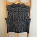 St. John Lace Pattern Sleeveless Mock Neck Sweater Top