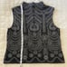 St. John Lace Pattern Sleeveless Mock Neck Sweater Top