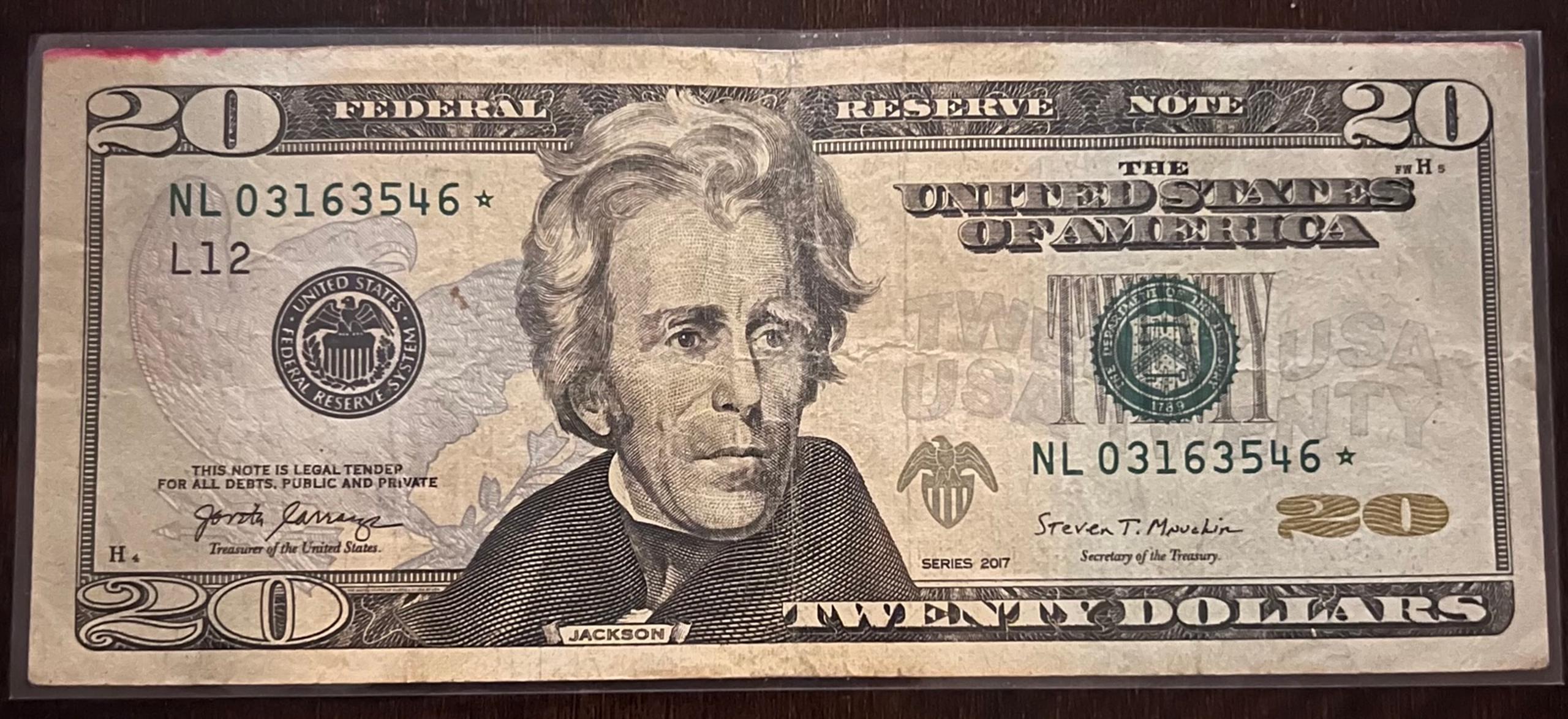 Collectible $20 Star Note - Series 2017