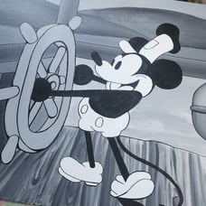 Steambot Mickey Painting