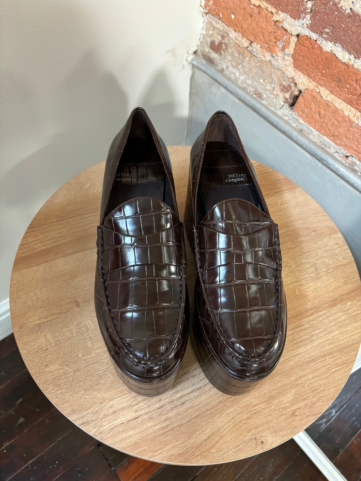 Women's Soaring Croc Embossed Platform Loafers
