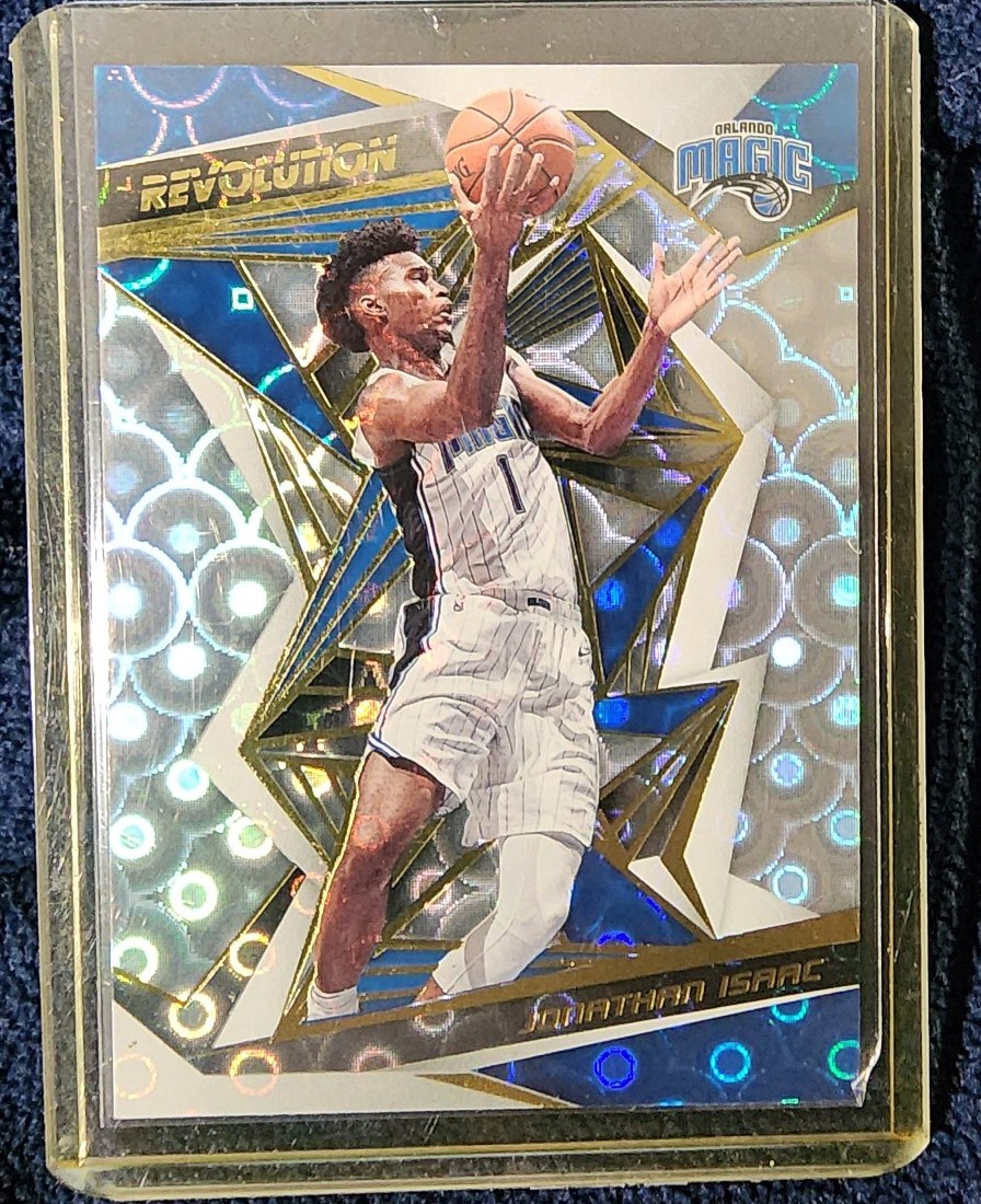 Johnathan isaac revolution groove parallel refractor magic nba basketball