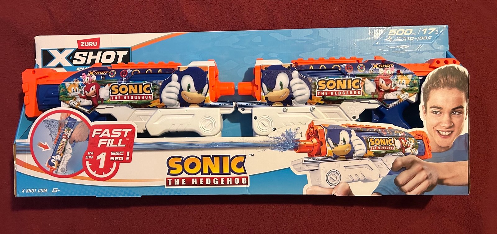 Néw sealed sonic the hedgehog 2 pack water blaster