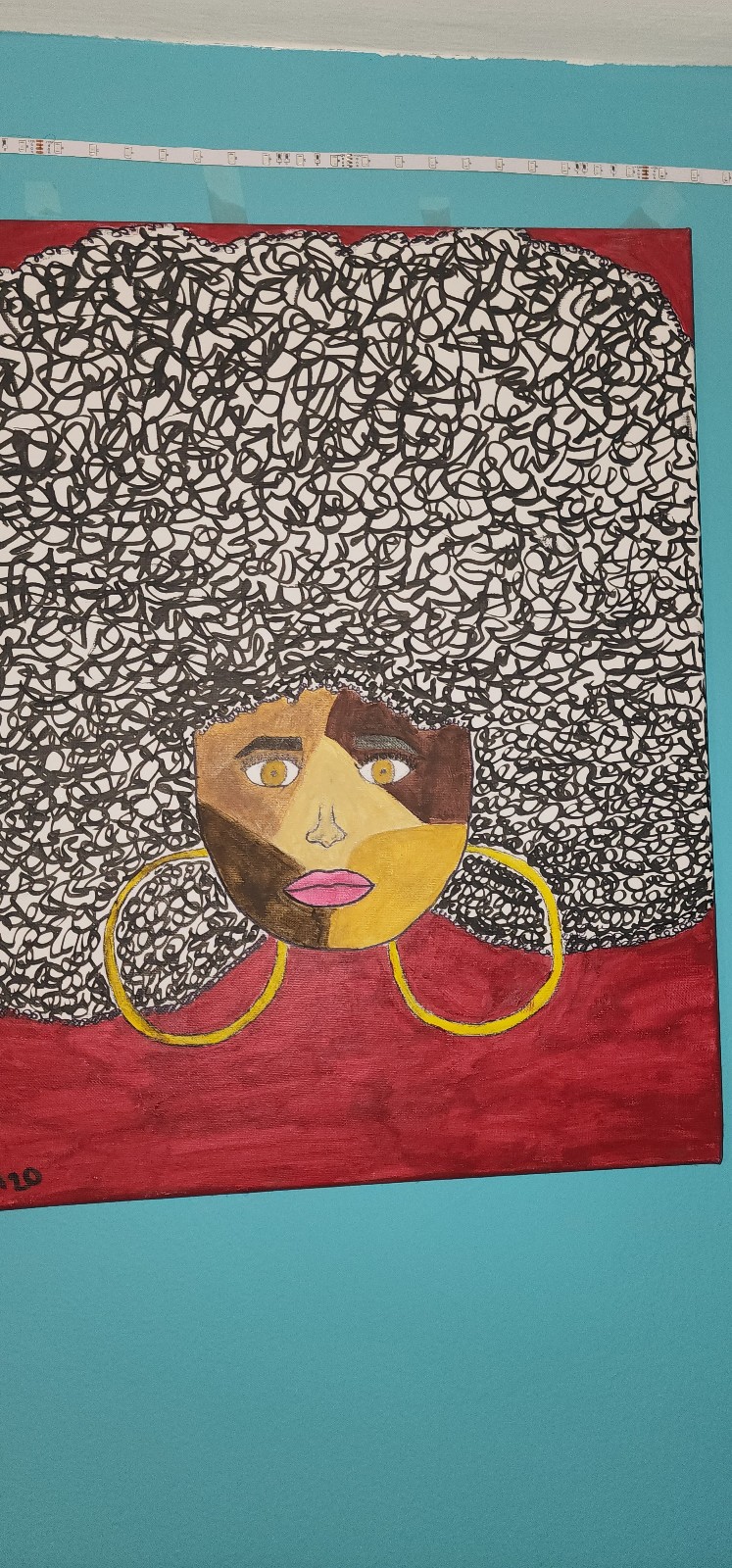 Black Woman Diversity Painting