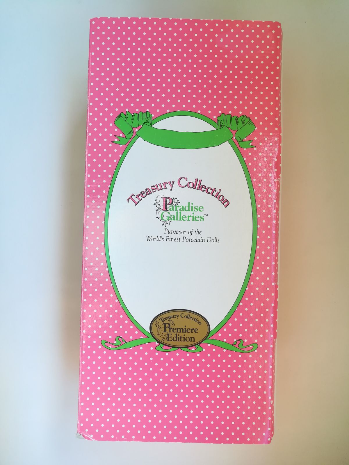 Paradise Galleries Kelly Patricia Rose Porcelain Doll St Patrick's Four Leaf Clo
