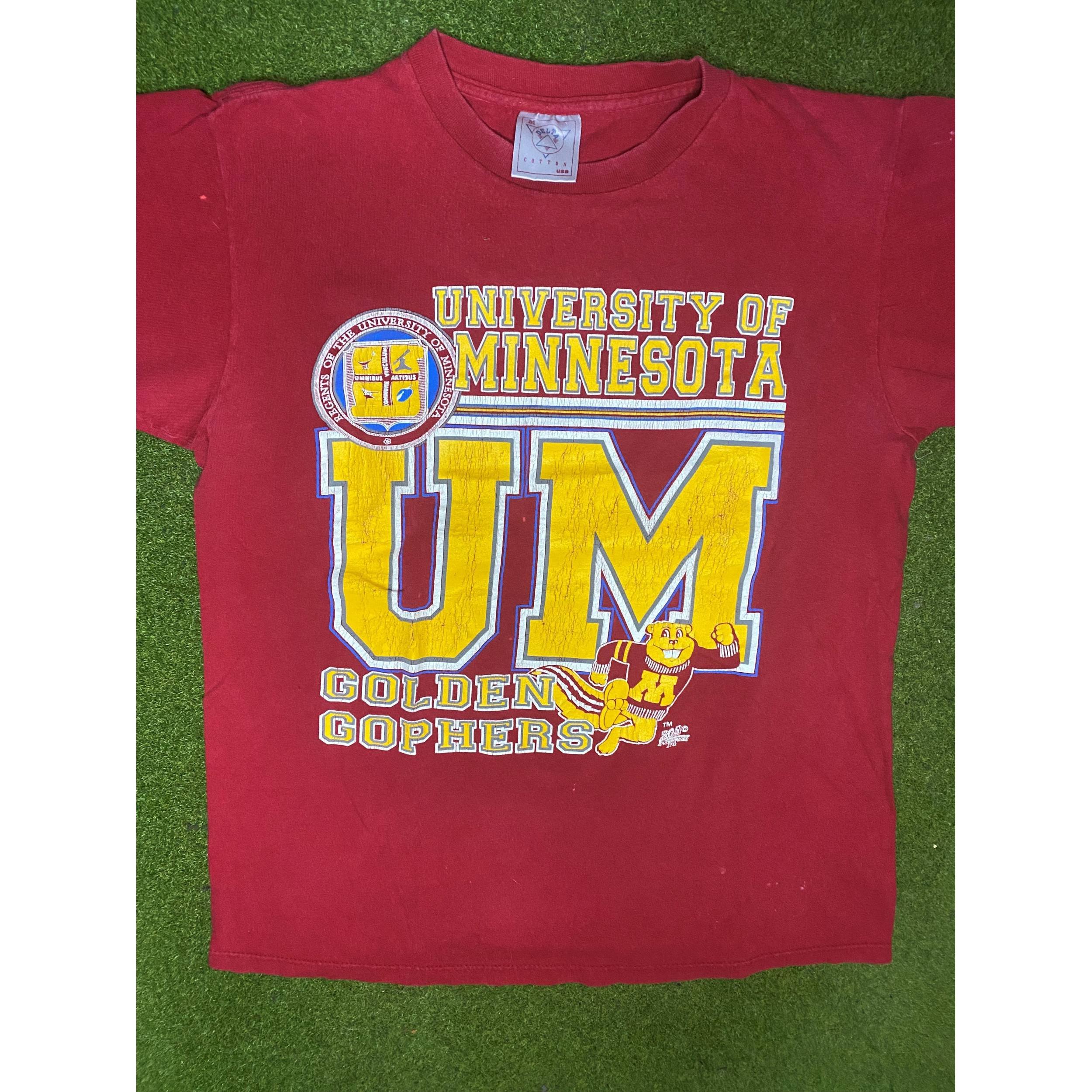 90s Minnesota Golden Gophers - Vintage College T-Shirt (Medium)