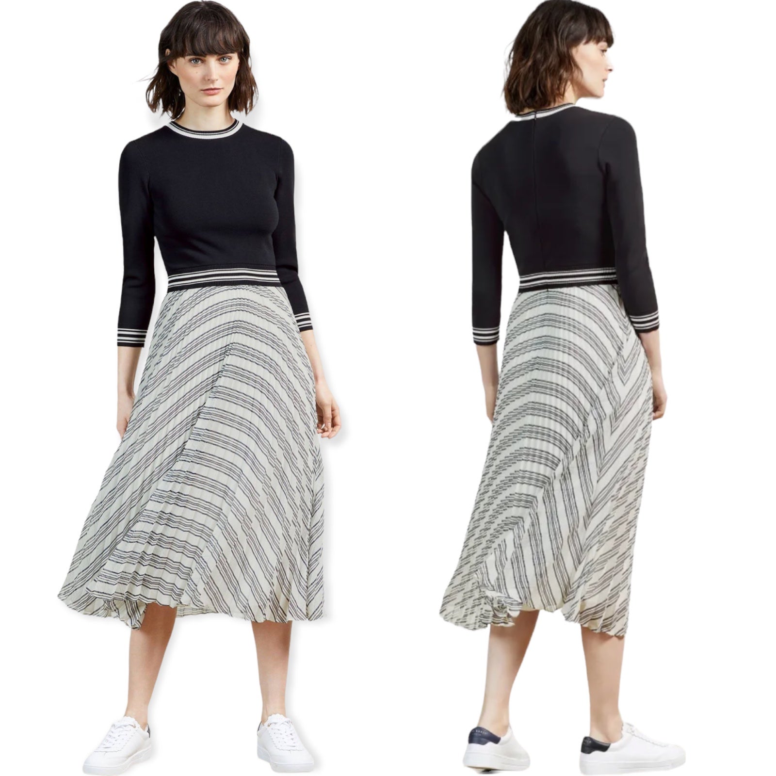 Ted Baker Lantai Knit Bodice Mockable Dress