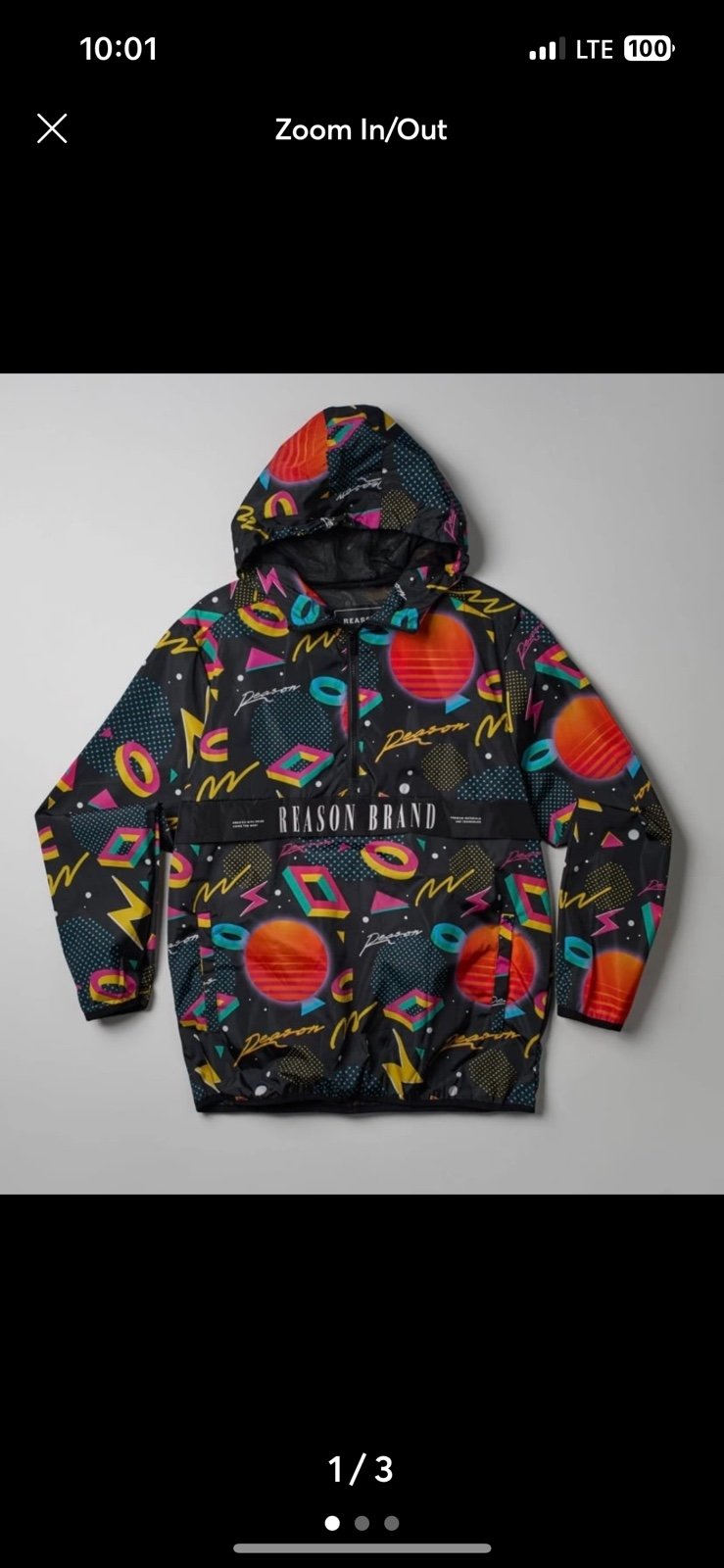 REASON Brand Matter Allover Windbreaker Jacket