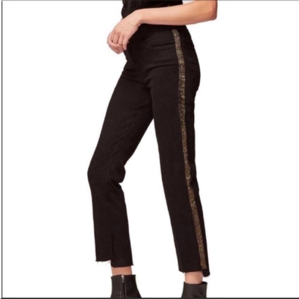 Frame Denim Le High Straight Jeans Black Size 25