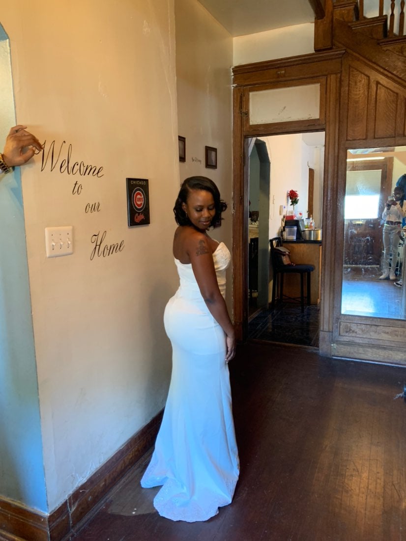 my white wedding dress