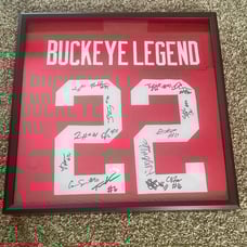 Ohio State Framed Jersey Signed Burke, Stover, Eichenburg, Chambers, +6 JSA