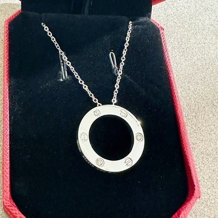 silver necklace, diamond mix nail, duarable color, color not fade(withbox)