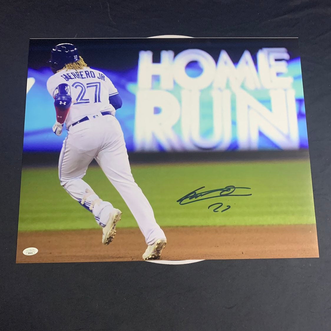Vladimir Guerrero JR. Toronto Blue Jays Home Run 16x20 Picture Autographed JSA