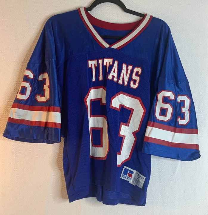 Vintage 90's 00's #63 Titans Jersey size XL USA Made Authentic Team NFL