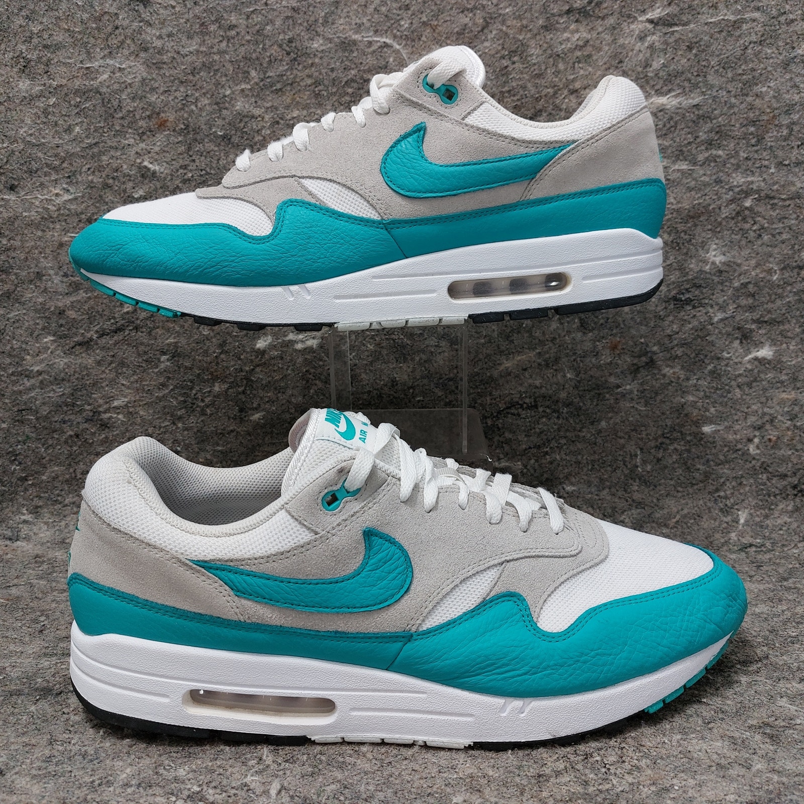 Nike Air Max 1 Sneakers Men's Sz 15 Clear Jade Green DZ4549-001 Streetwear Retro