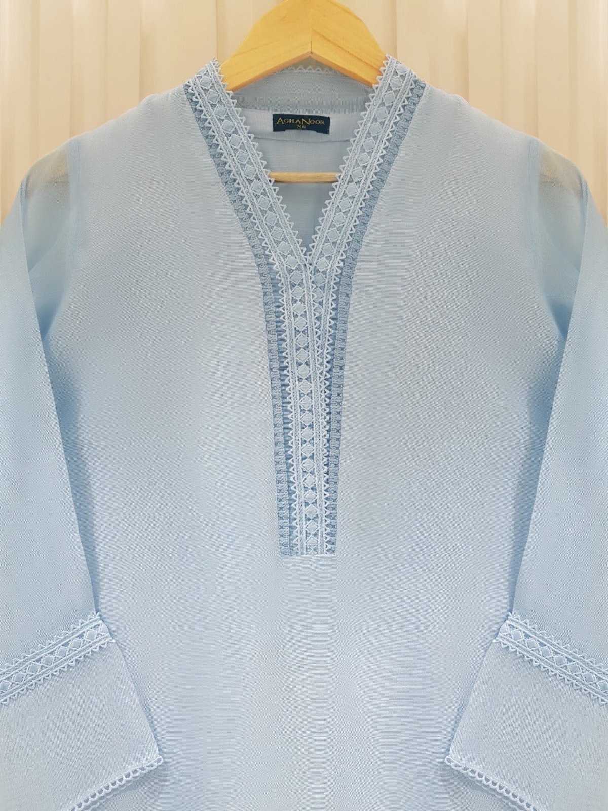 Pakistani baby blue kurta set