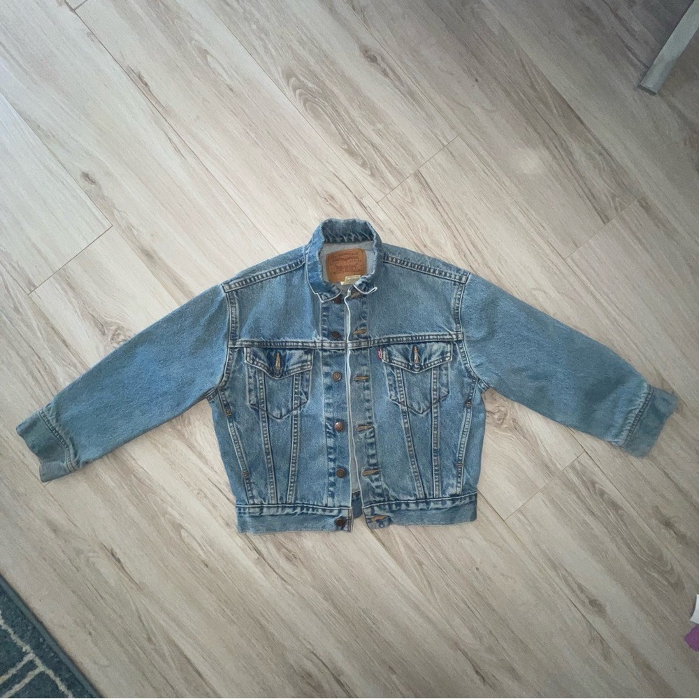 Vintage Levi's Blue Denim Jacket Button Sz Small Unisex
