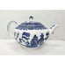 Vintage Blue Willow Johnson Brothers Teapot England 9.5 X 6 Asian Scene