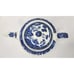 Vintage Blue Willow Johnson Brothers Teapot England 9.5 X 6 Asian Scene