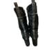 CHELSEA & ZOE Black Mid High Heeled Boots Size 8