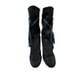CHELSEA & ZOE Black Mid High Heeled Boots Size 8