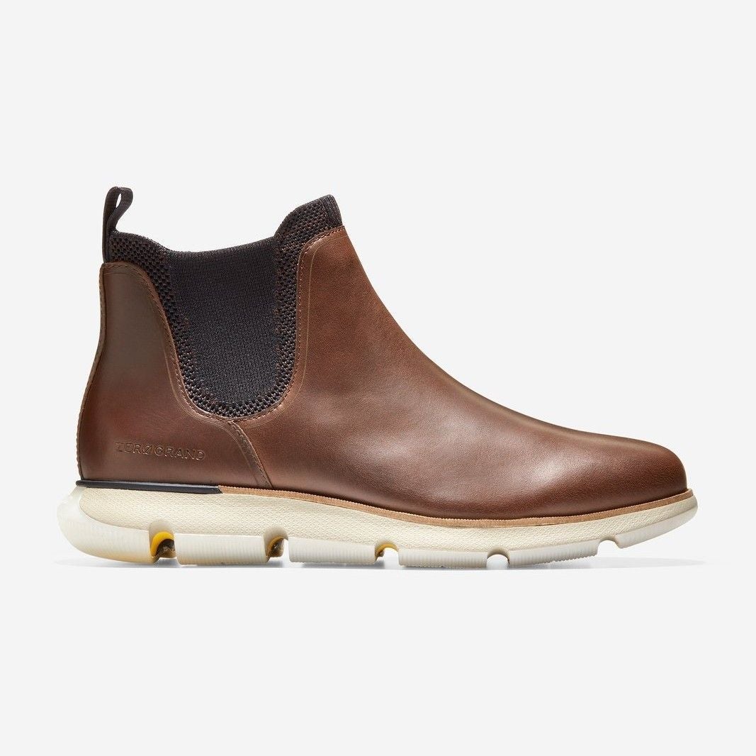 New Cole Haan Zerogrand Brown Leather Chelsea Boots Men's Size 8M