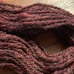 Burgundy Handspun Wool Yarn