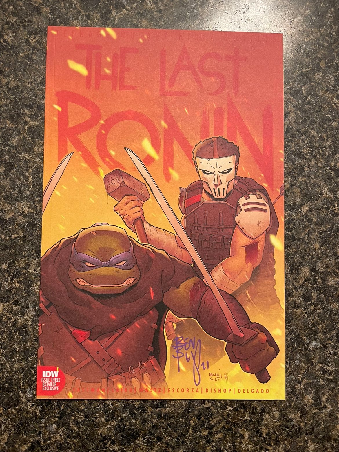 *SIGNED* TMNT The Last Ronin #3 RE Ben Bishop