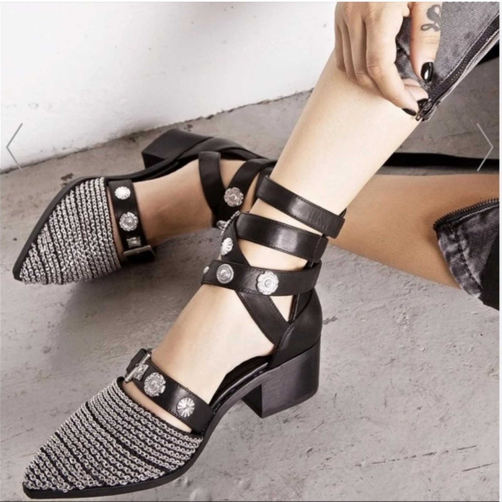 E8 by Miista Uma Chained Ankle Boot Size 36 US Size 5.5