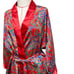 Vintage Morgan Taylor Size S Red Printed Satin Loungewear Robe