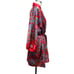 Vintage Morgan Taylor Size S Red Printed Satin Loungewear Robe