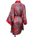 Vintage Morgan Taylor Size S Red Printed Satin Loungewear Robe