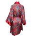 Vintage Morgan Taylor Size S Red Printed Satin Loungewear Robe