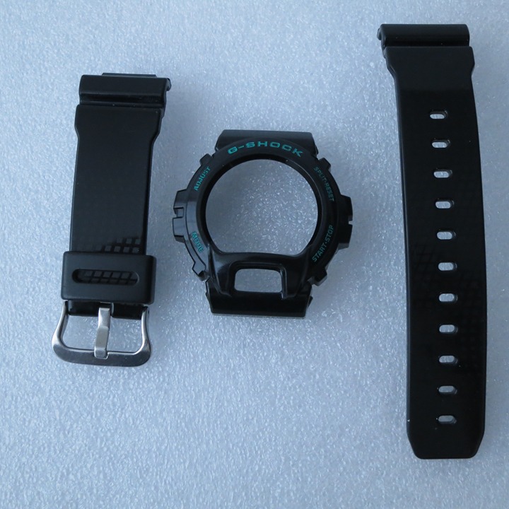 ⌚Original Casio G-Shock DW6600 / DW6900 compatible band + bezel in black-green