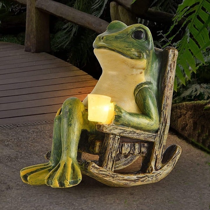 Miniature Frog Garden Statue Spring Home Decor Fairy Garden Accessories Ootdoor