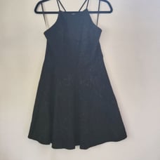 TRAC halter top Lace Navy blue Sleeveless Skater Dress 1 XL