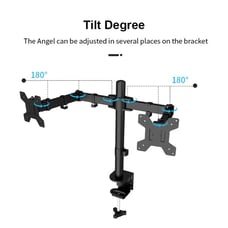 1pc Clamped Models Monitor Stand 13-27 Inch Liftable Horizontal And Vertical