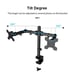 1pc Clamped Models Monitor Stand 13-27 Inch Liftable Horizontal And Vertical