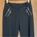 NWOT CACHE BLACK CAPRIS WITH GOLD DETAILING