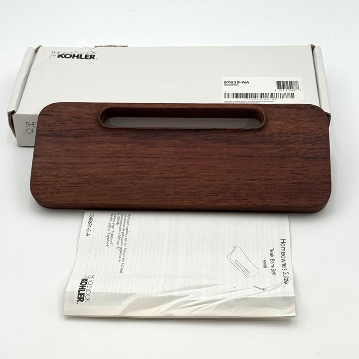 Kohler Choreograph Teak Barre Shelf Shower Tray New Open Box